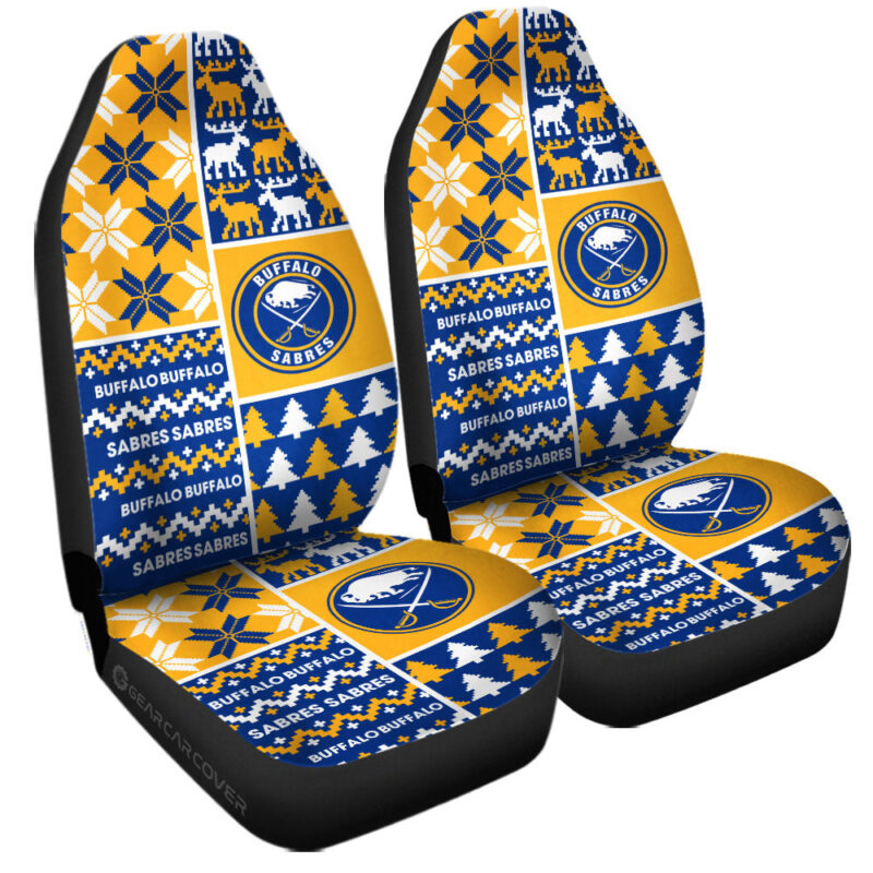 Buffalo Sabres Car Seat Covers Custom Ugly Style Car Accessories