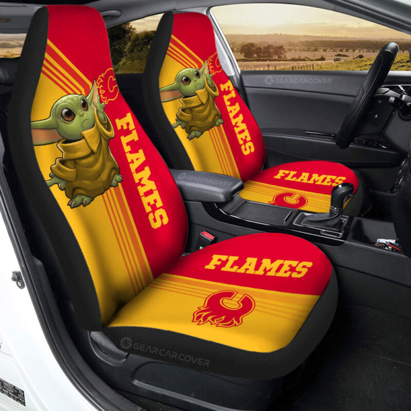 Calgary Flames Car Seat Covers Baby Yoda Car Accessories