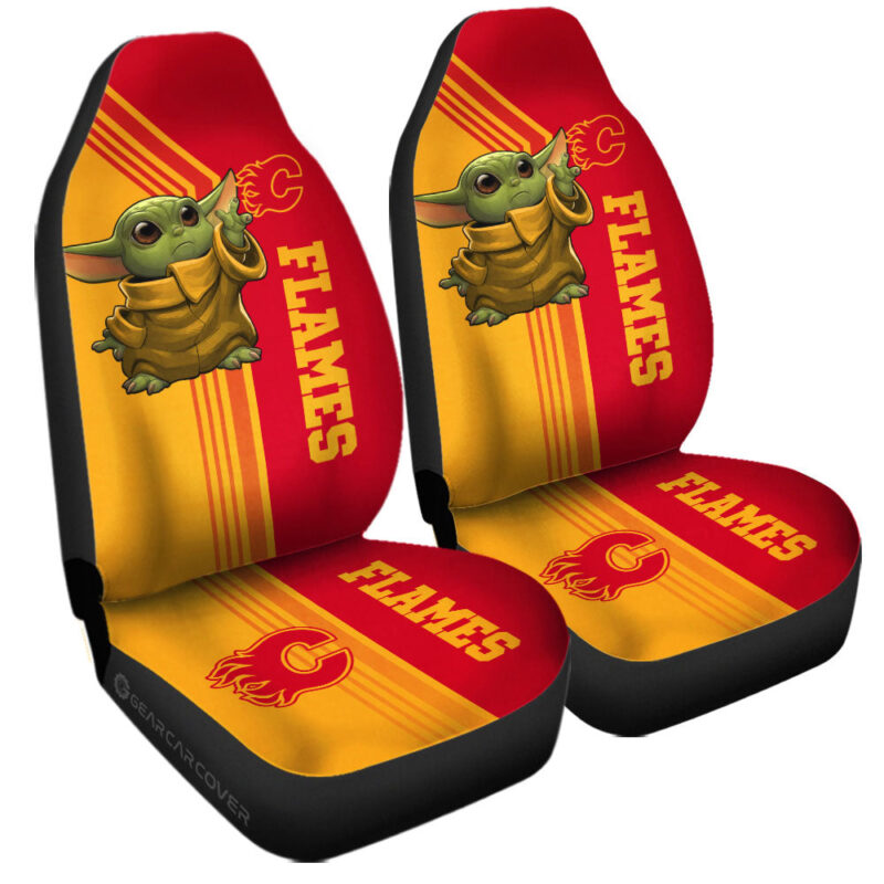 Calgary Flames Car Seat Covers Baby Yoda Car Accessories