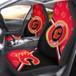 Calgary Flames Car Seat Covers Custom Car Accessories For Fans