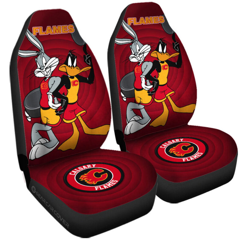 Calgary Flames Car Seat Covers Custom Car Accessories