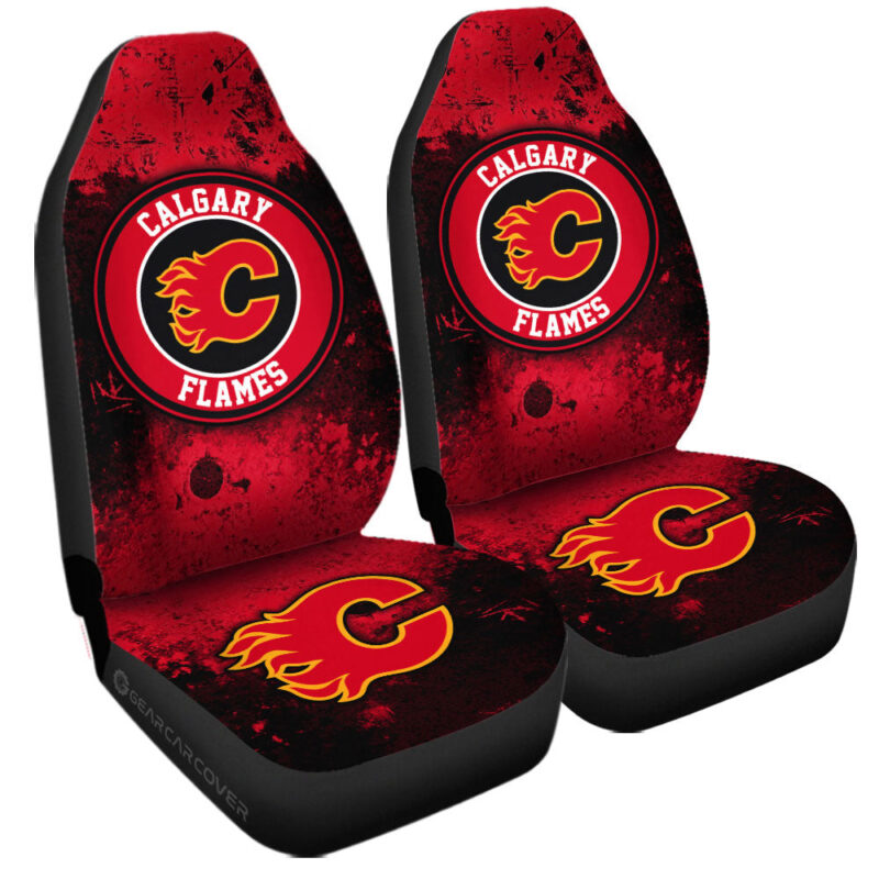 Calgary Flames Car Seat Covers Custom Car Accessories