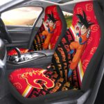 Calgary Flames Car Seat Covers Goku Car Decorations For Fans