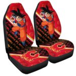 Calgary Flames Car Seat Covers Goku Car Decorations For Fans