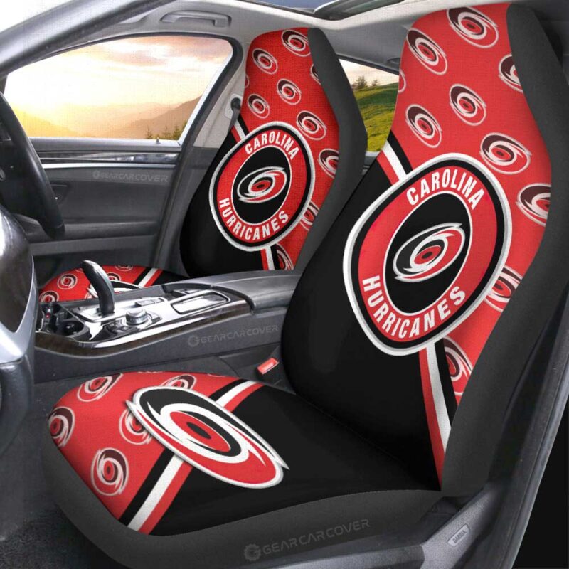 Carolina Hurricanes Car Seat Covers Custom Car Accessories For Fans