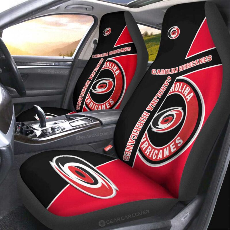 Carolina Hurricanes Car Seat Covers Custom Car Accessories For Fans