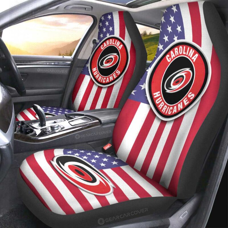 Carolina Hurricanes Car Seat Covers Custom Car Decor Accessories