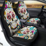 Carolina Hurricanes Car Seat Covers Custom Sugar Skull Car Accessories