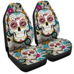 Carolina Hurricanes Car Seat Covers Custom Sugar Skull Car Accessories