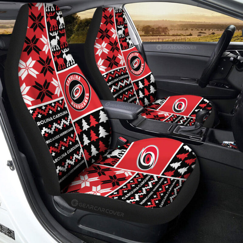Carolina Hurricanes Car Seat Covers Custom Ugly Style Car Accessories