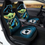 Carolina Panthers Car Seat Covers Baby Yoda Car Accessories For Fan