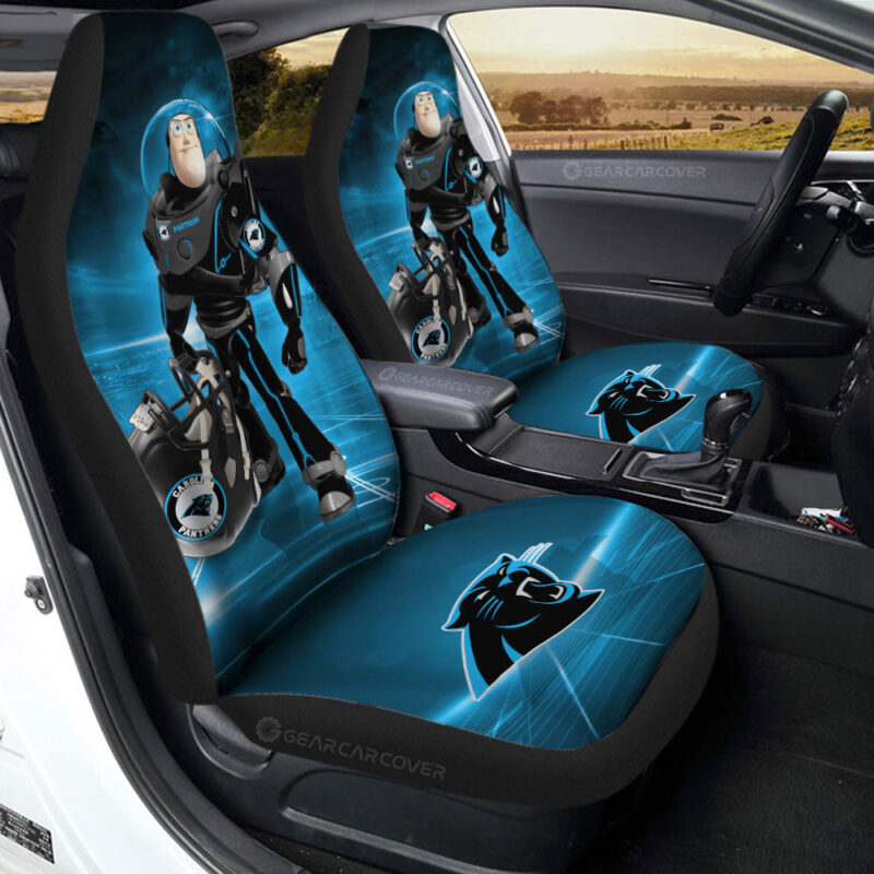 Carolina Panthers Car Seat Covers Buzz Lightyear Car Accessories For Fan