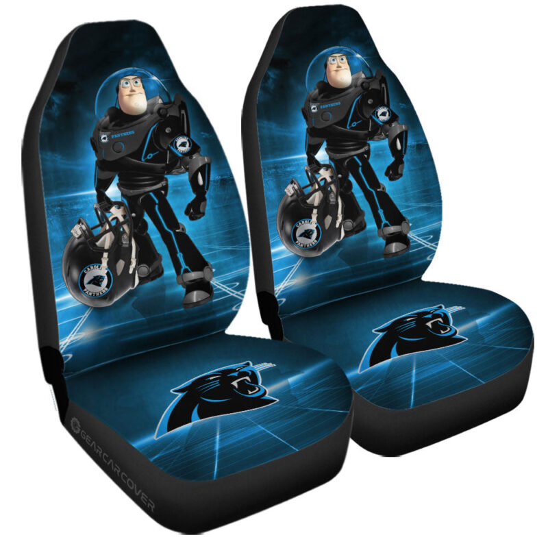Carolina Panthers Car Seat Covers Buzz Lightyear Car Accessories For Fan