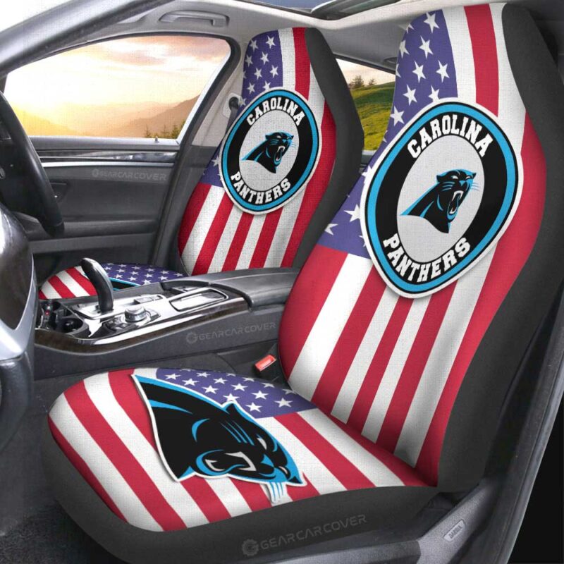 Carolina Panthers Car Seat Covers Custom Car Decor Accessories