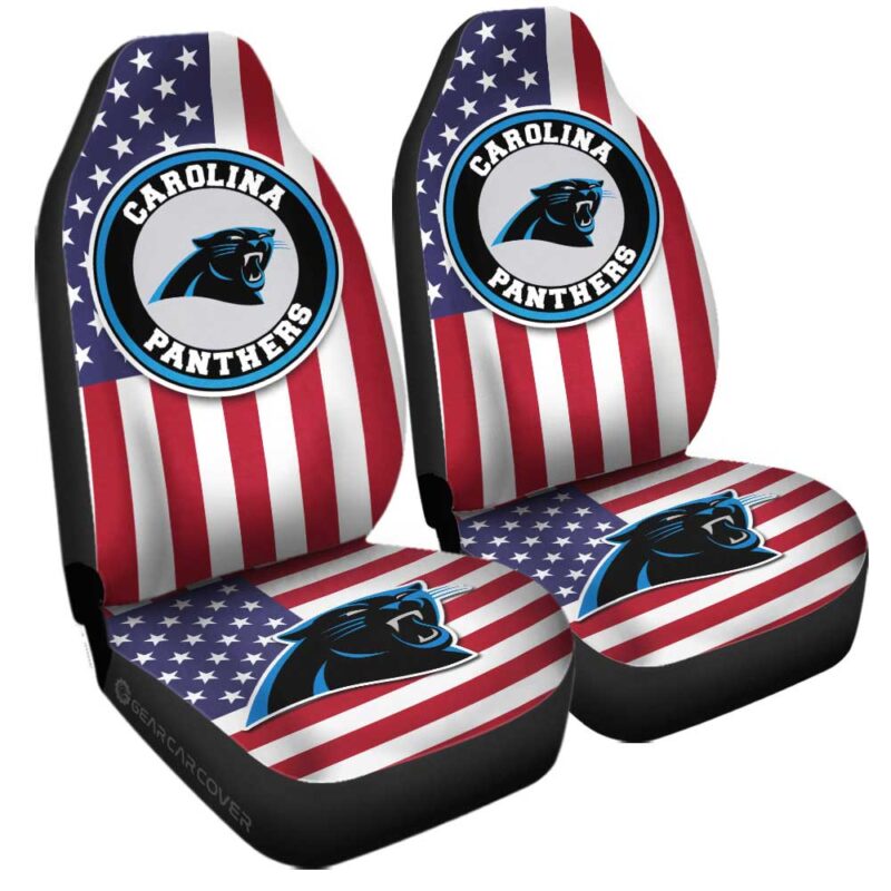 Carolina Panthers Car Seat Covers Custom Car Decor Accessories