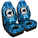 Carolina Panthers Car Seat Covers Custom Tie Dye Car Accessories