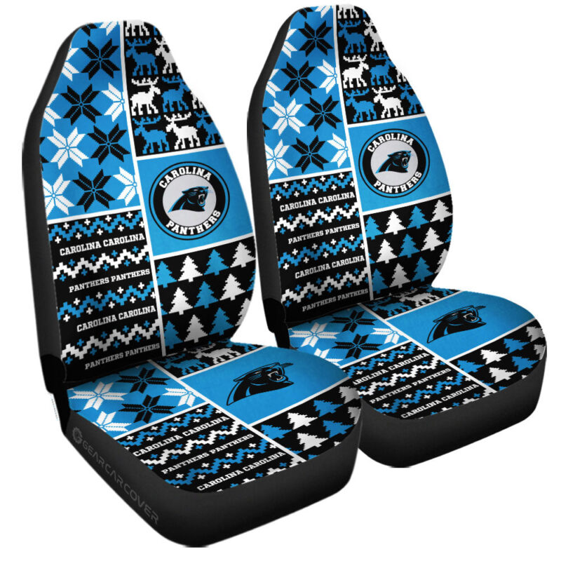 Carolina Panthers Car Seat Covers Custom Ugly Style Car Accessories