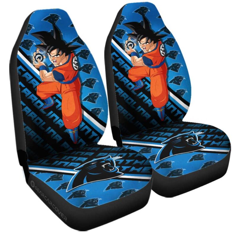 Carolina Panthers Car Seat Covers Goku Car Decorations For Fans