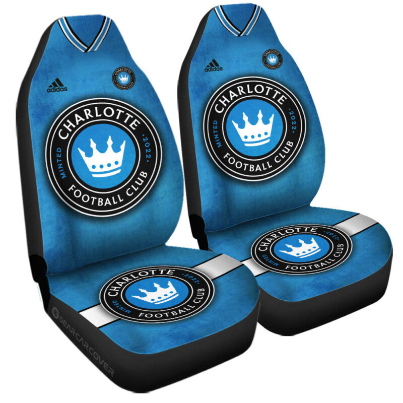 Charlotte FC Car Seat Covers Custom Car Accessories For Fans