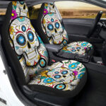 Charlotte FC Car Seat Covers Custom Sugar Skull Car Accessories