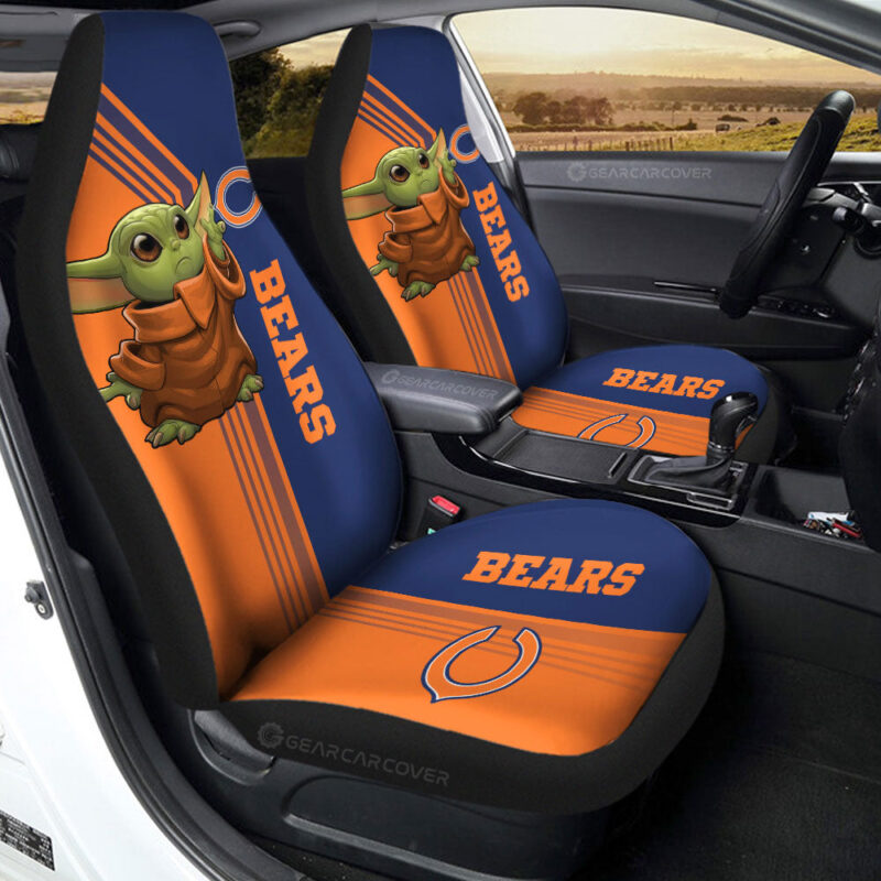 Chicago Bears Car Seat Covers Baby Yoda Car Accessories