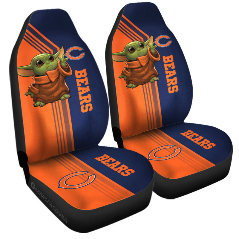 Chicago Bears Car Seat Covers Baby Yoda Car Accessories