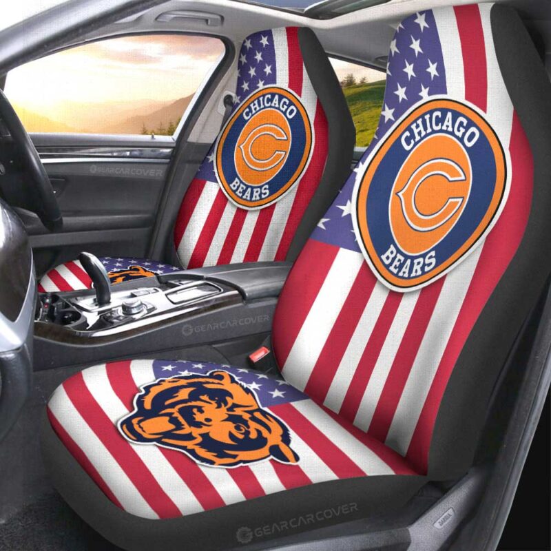 Chicago Bears Car Seat Covers Custom Car Decor Accessories
