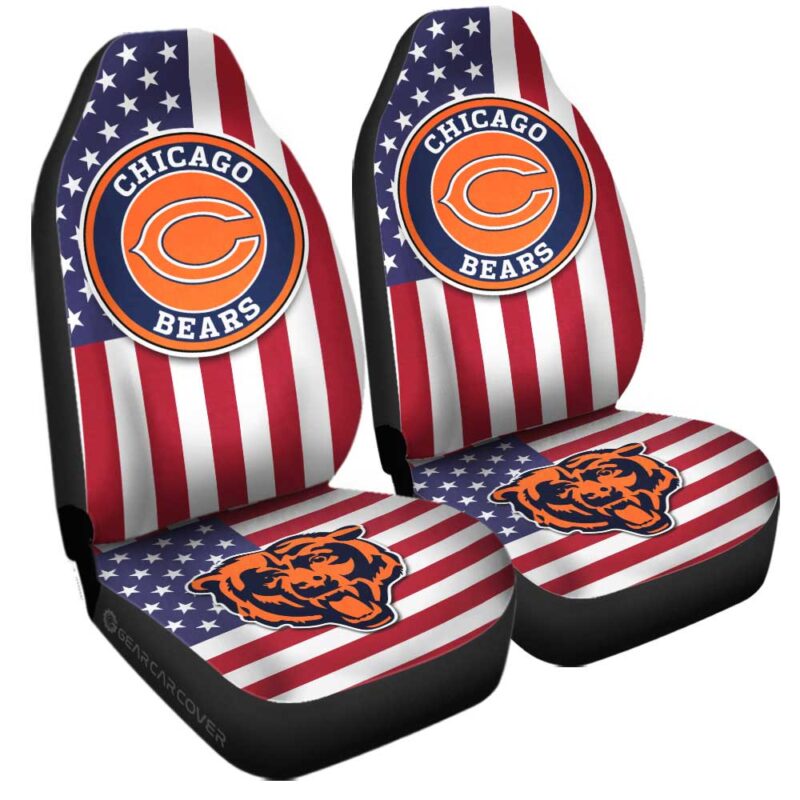 Chicago Bears Car Seat Covers Custom Car Decor Accessories