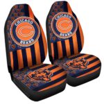 Chicago Bears Car Seat Covers Custom US Flag Style
