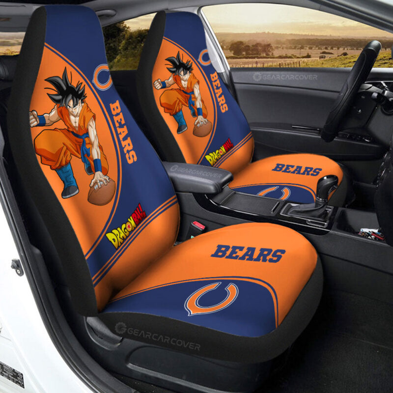 Chicago Bears Car Seat Covers Goku Car Accessories For Fans