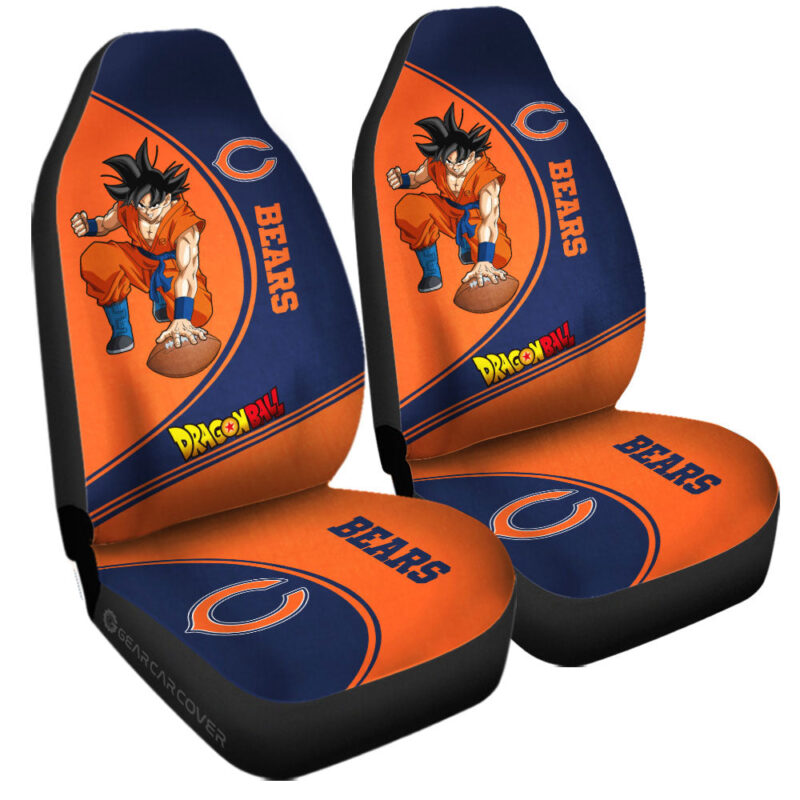 Chicago Bears Car Seat Covers Goku Car Accessories For Fans