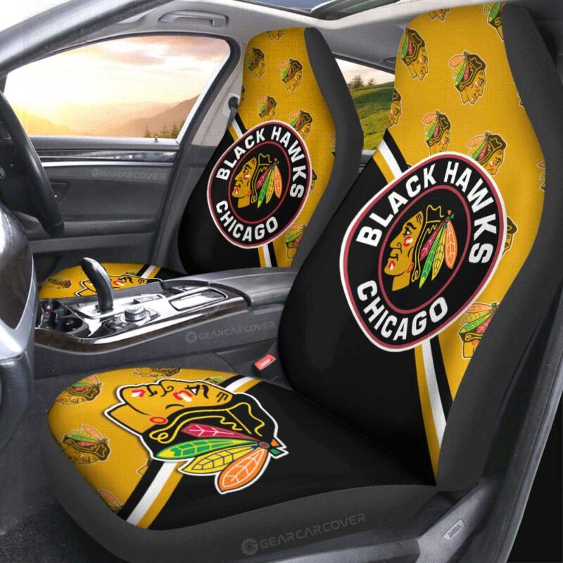 Chicago Blackhawks Car Seat Covers Custom Car Accessories For Fans