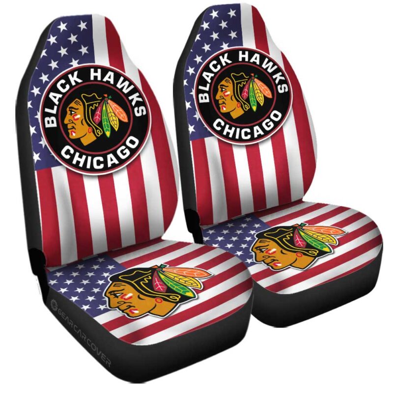 Chicago Blackhawks Car Seat Covers Custom Car Decor Accessories