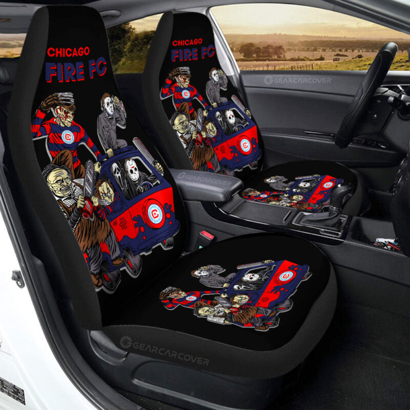 Chicago Fire FC Car Seat Covers Custom Car Accessories