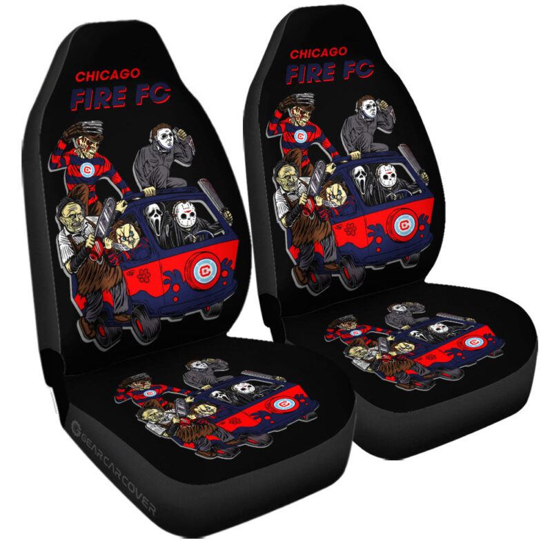 Chicago Fire FC Car Seat Covers Custom Car Accessories