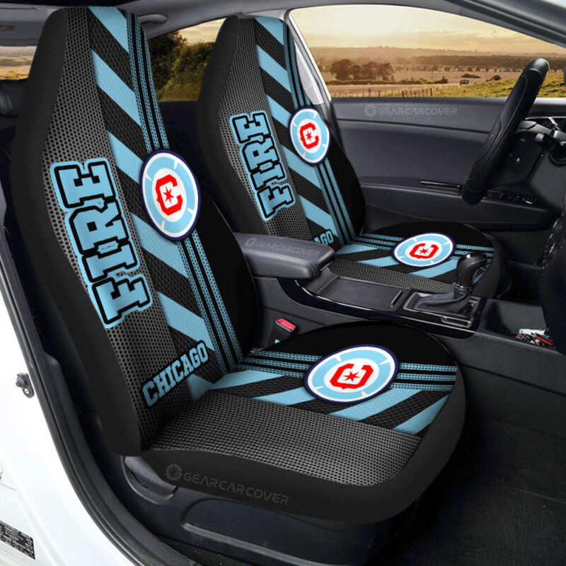 Chicago Fire FC Car Seat Covers Custom Car Accessories