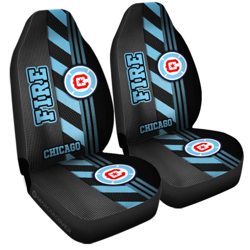 Chicago Fire FC Car Seat Covers Custom Car Accessories