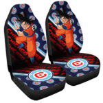 Chicago Fire FC Car Seat Covers Goku Car Accessories For Fans