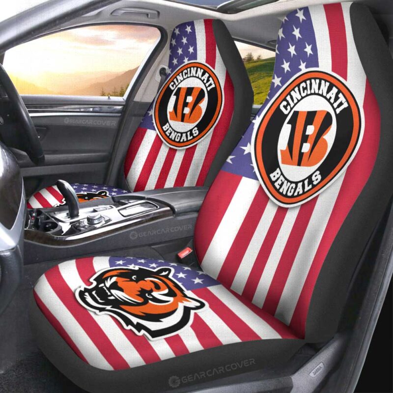 Cincinnati Bengals Car Seat Covers Custom Car Decor Accessories