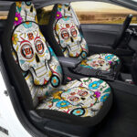 Cincinnati Bengals Car Seat Covers Custom Sugar Skull Car Accessories