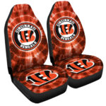 Cincinnati Bengals Car Seat Covers Custom Tie Dye Car Accessories