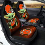 Cleveland Browns Car Seat Covers Baby Yoda Car Accessories For Fan