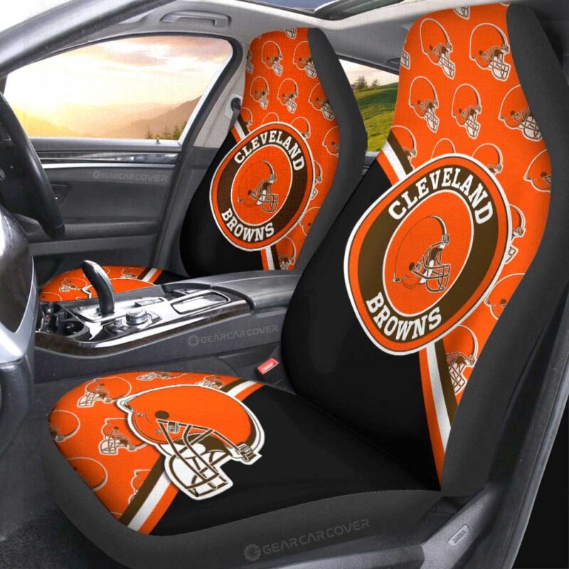 Cleveland Browns Car Seat Covers Custom Car Accessories For Fans