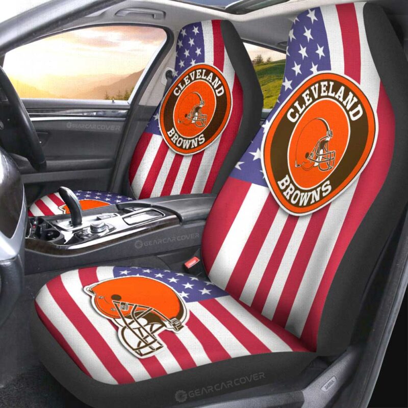 Cleveland Browns Car Seat Covers Custom Car Decor Accessories