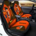 Cleveland Browns Car Seat Covers Goku Car Accessories For Fans