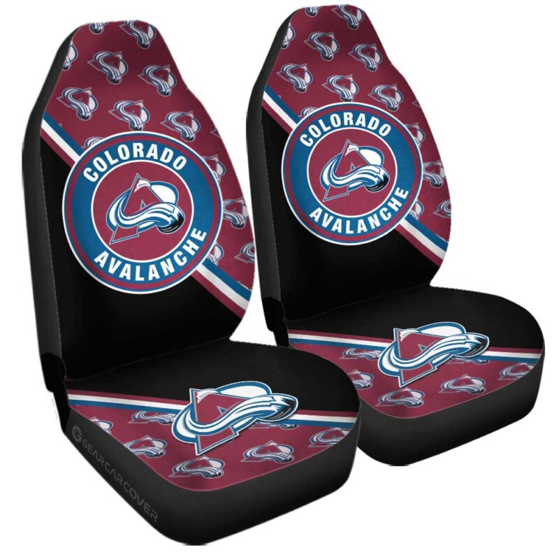 Colorado Avalanche Car Seat Covers Custom Car Accessories For Fans