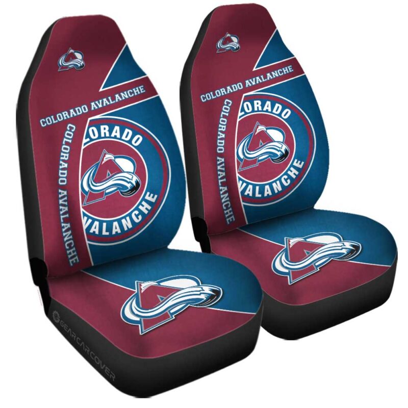 Colorado Avalanche Car Seat Covers Custom Car Accessories For Fans