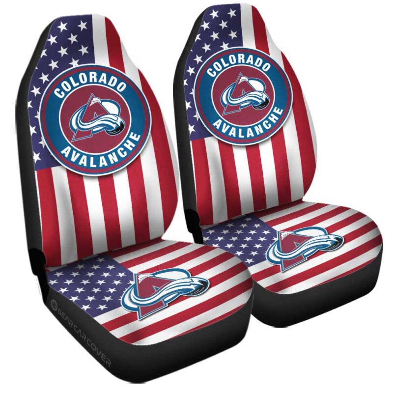 Colorado Avalanche Car Seat Covers Custom Car Accessories
