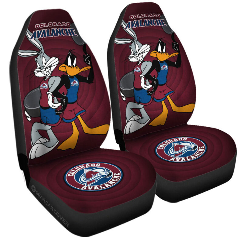 Colorado Avalanche Car Seat Covers Custom Car Accessories