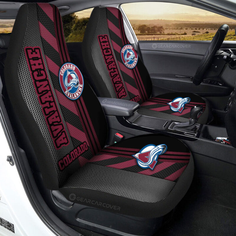 Colorado Avalanche Car Seat Covers Custom Car Accessories